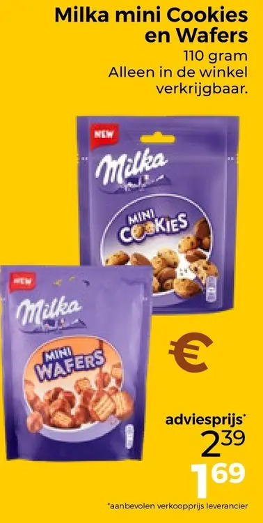 Aanbieding: Mini Cookies en Wafers