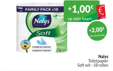 Promotie: Toiletpapier Soft wit