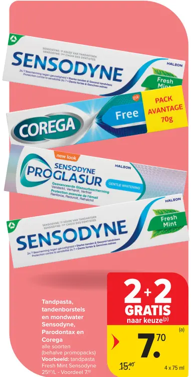 Promotie: Tandpasta, tandenborstels en mondwater