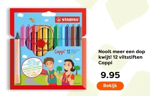 Aanbieding: 12 viltstiften Cappi