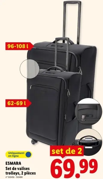 Offre: Set de valises trolleys