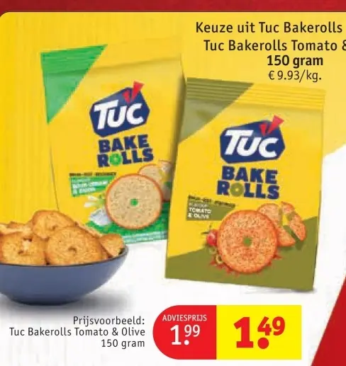 Promotie: Tuc Bakerolls