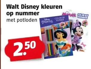 Aanbieding: Walt Disney kleuren op nummer
