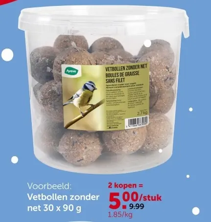 Promotie: Vetbollen zonder net