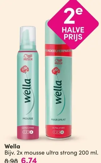 Aanbieding: Wella mousse ultra strong
