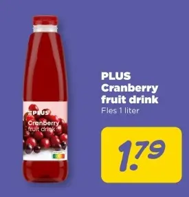 Aanbieding: Cranberry fruit drink