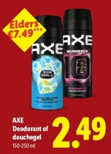 Aanbieding: Deodorant of douchegel