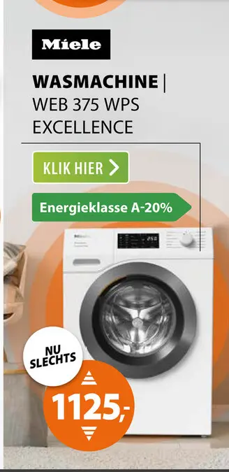 Aanbieding: Miele WEB 375 WPS Excellence PowerWash