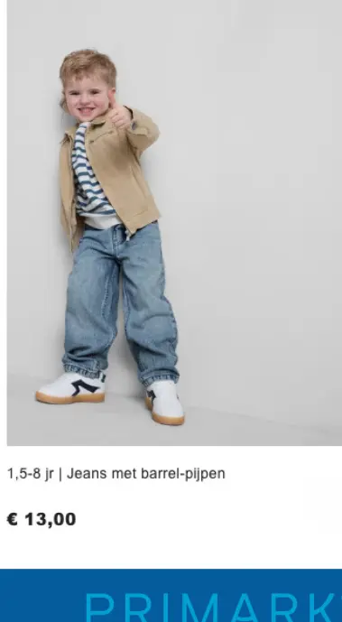 Aanbieding: Jeans met barrel-pijpen