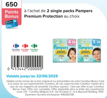 Offre: Pampers Premium Protection