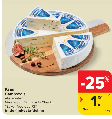 Promotie: Kaas Cambozola