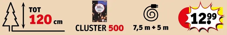 Aanbieding: Kerstverlichting Cluster 500
