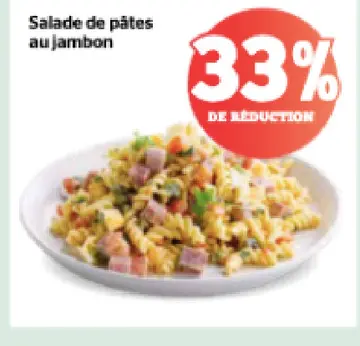 Offre: Salade de pâtes au jambon