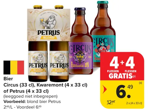 Promotie: Bier Circus, Kwaremont of Petrus