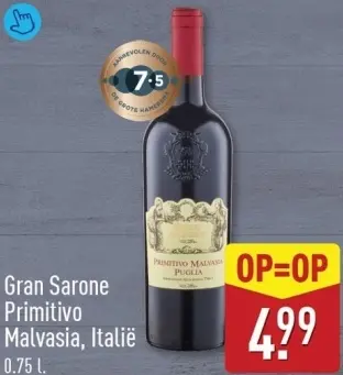 Aanbieding: Gran Sarone Primitivo Malvasia