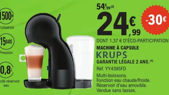 Promotie: Machine à capsule