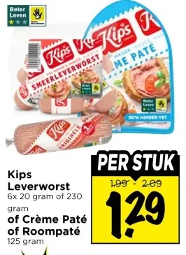 Leverworst of Crème Paté of Roompaté