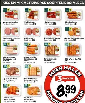 Aanbieding: Kies & mix bbq-vlees