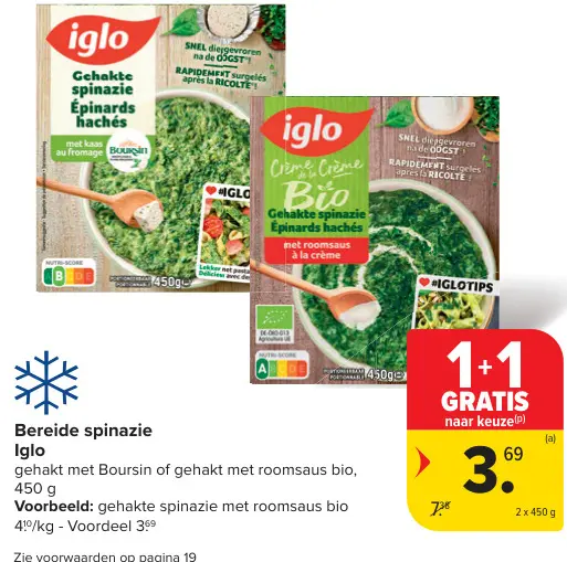 Promotie: Bereide spinazie Iglo
