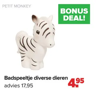 Promotie: Badspeeltje diverse dieren