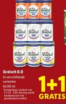 Aanbieding: Grolsch 0.0