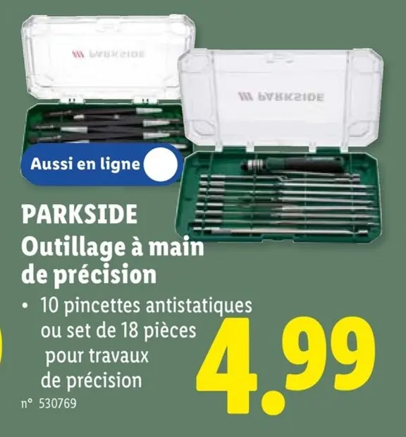 Offre: Outillage à main de précision