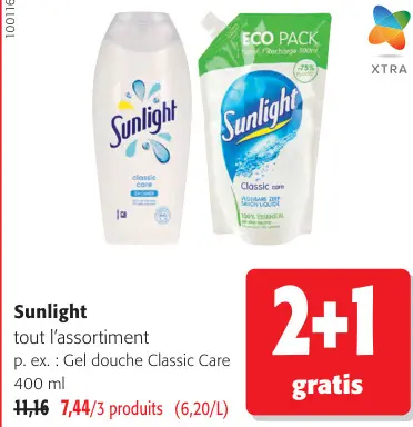 Offre: Gel douche Classic Care