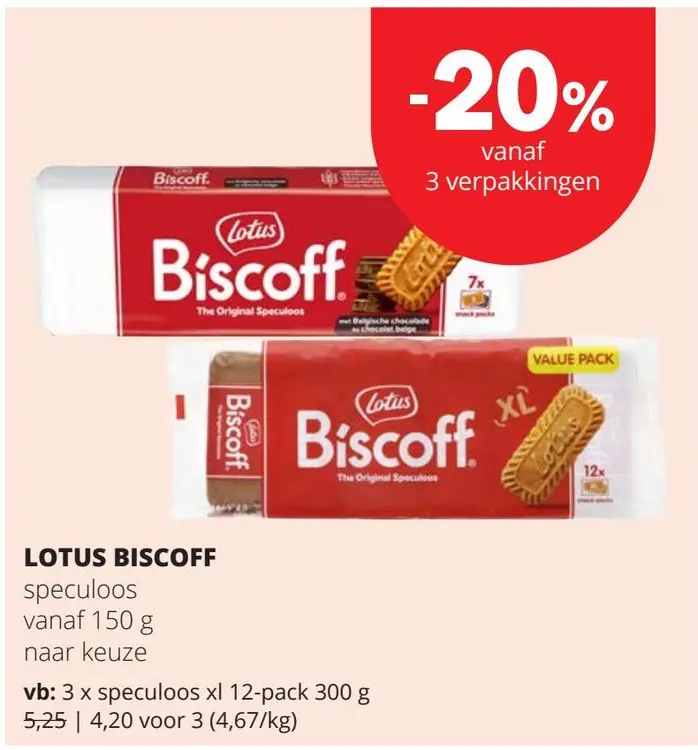 Promotie: Lotus Biscoff Speculoos