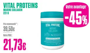 Offre: Vital proteins marine collagen