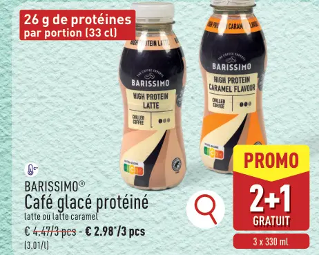 Offre: Café glacé protéiné