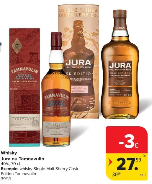 Offre: Whisky Jura ou Tamnavulin