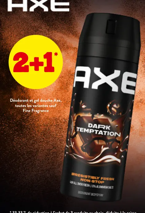 Offre: Déodorant et gel douche Axe