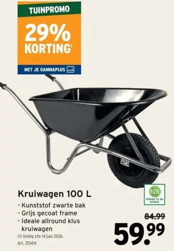 Promotie: Kruiwagen