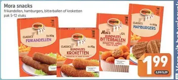 Aanbieding: Mora snacks hamburgers