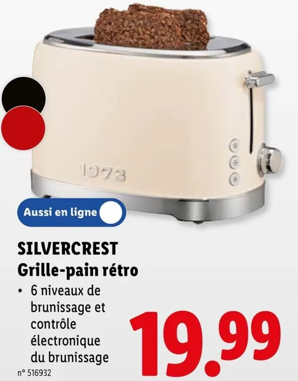 Offre: SILVERCREST Grille-pain rétro