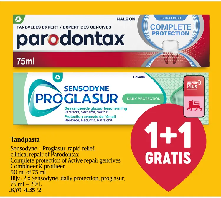 Promotie: Tandpasta Sensodyne - Proglasur, rapid relief en meer