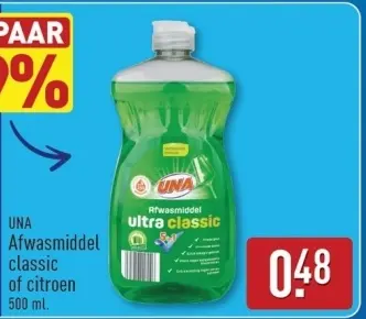 Aanbieding: Afwasmiddel ultra classic