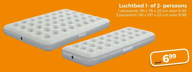 Aanbieding: Luchtbed 1- of 2-persoons