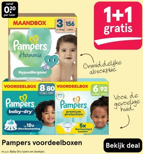 Aanbieding: Voordeelboxen luiers