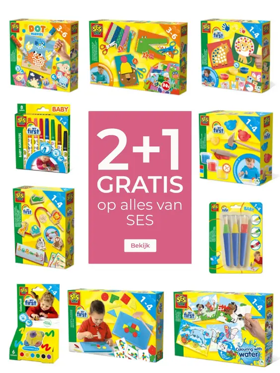 Aanbieding: 2+1 GRATIS op alles van SES