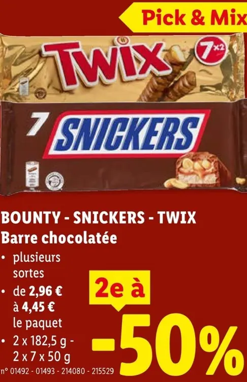 Offre: Barre chocolatée