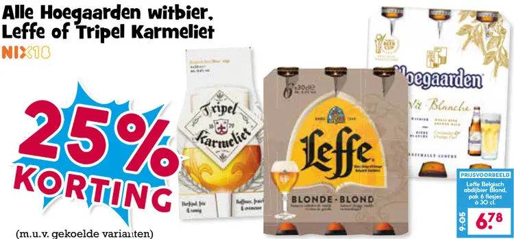 Aanbieding: Witbier, Blond of Tripel
