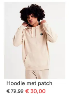 Aanbieding: Hoodie met patch