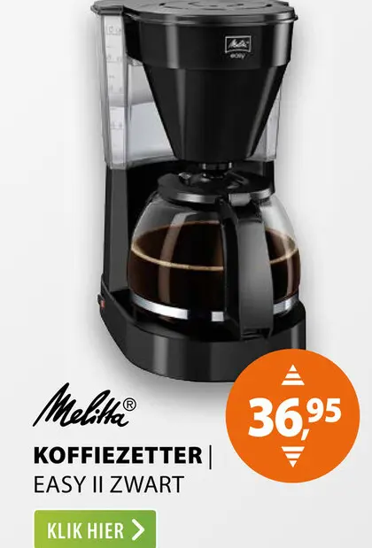 Aanbieding: Koffiezetter easy ii zwart