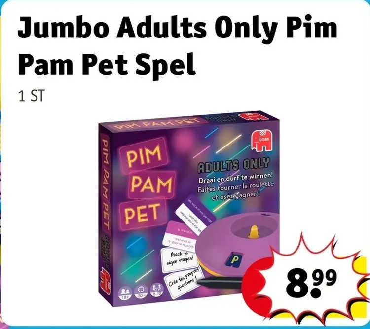 Aanbieding: Adults Only Pim Pam Pet Spel