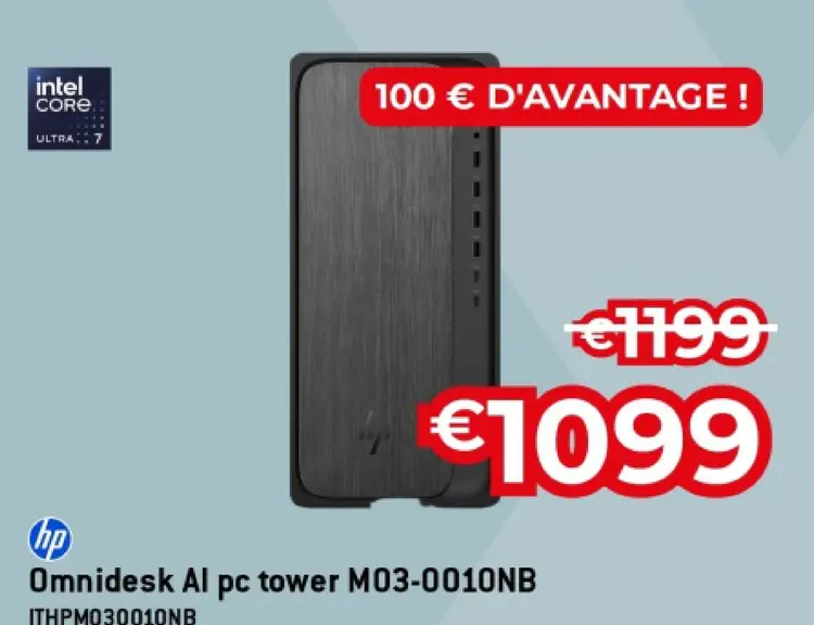 Offre: Omnidesk Al pc tower M03-0010NB