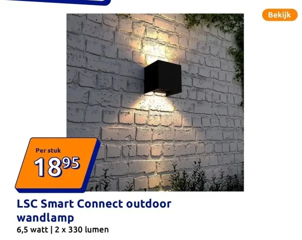 Promotie: LSC Smart Connect outdoor wandlamp