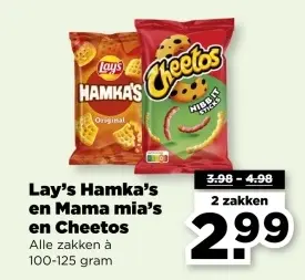 Aanbieding: Hamka's en Mama mia's en Cheetos