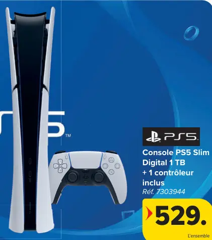 Offre: Console PS5 Slim Digital 1 TB