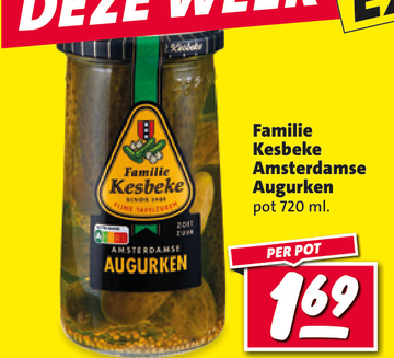 Aanbieding: Familie Kesbeke Amsterdamse Augurken